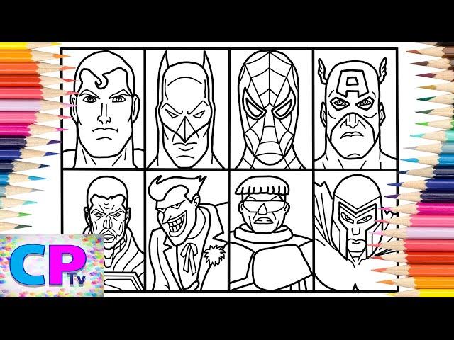 Superheroes vs Villains Coloring Pages/Superman/Batman/Spider-Man/Spektrem - Shine [NCS Release]