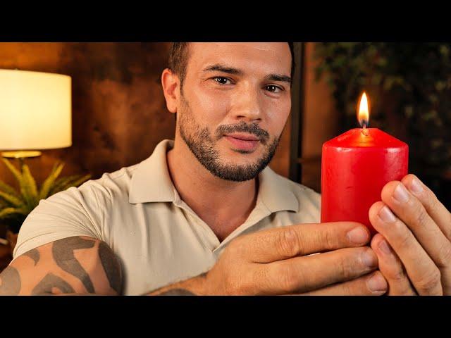 Gentle ASMR for Sleep | Comforting You After a Hard Day - Soft Male Whispers - Delicate Skin Tracing