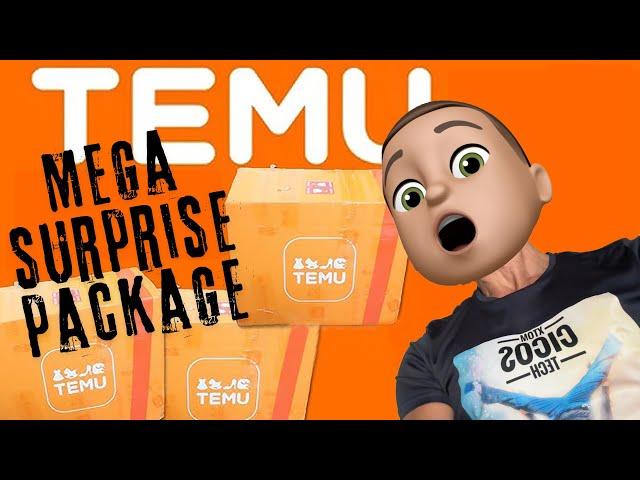 MEGA UNBOXING FOR MEGA SURPRISE PACKAGE FROM TEMU..