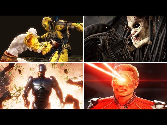 Mortal Kombat - All Guest Characters Fatalities (MK9, MK10, MK11, MK1)