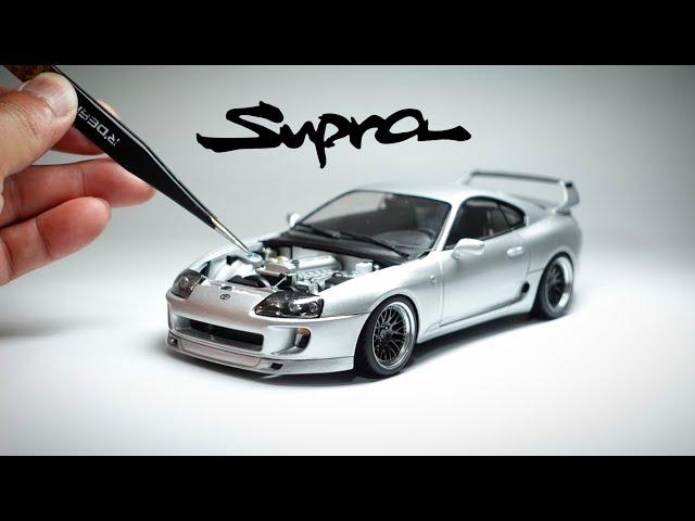 BUILDING A TOYOTA SUPRA REPLICA MODEL CAR | 1/24 Scale Tamiya.