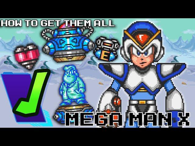 The DEFINITIVE Guide to Mega Man X1 | All Items & Upgrades, Least Backtracking