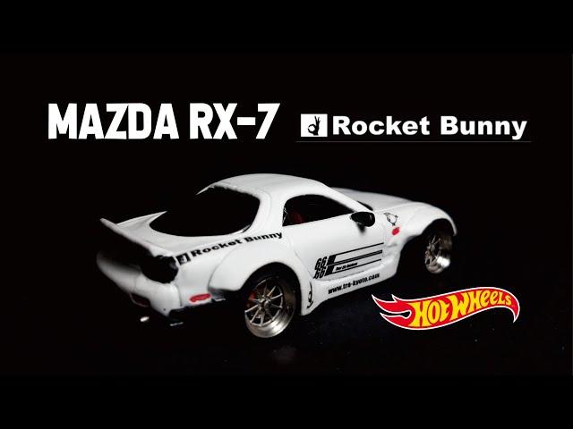 MAZDA RX-7 FD Rocket Bunny Hotwheels Custom Diecast