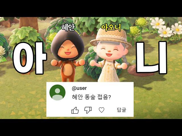 혜안 동숲 접음? (feat.아오니)