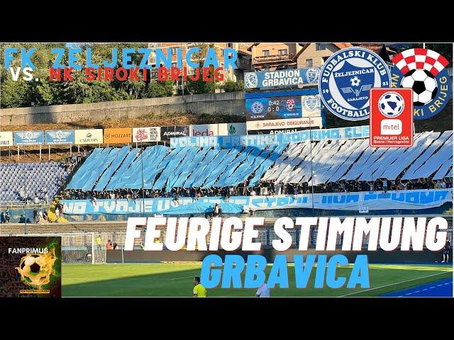 FEURIGE ATMOSPHÄRE IN SARAJEVO!!! / FK Zeljeznicar vs. NK Siroki Brijeg / Stadionvlog FANPRIMUS