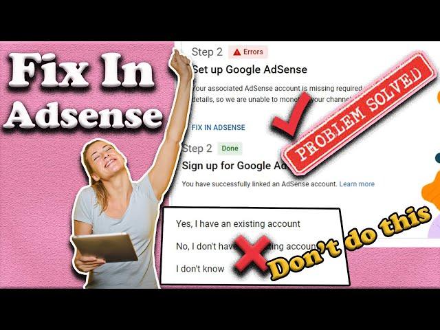 Fix In AdSense Error Problem Solve 2023 | Missing Payment Details, AdSense Account Was Disapproved