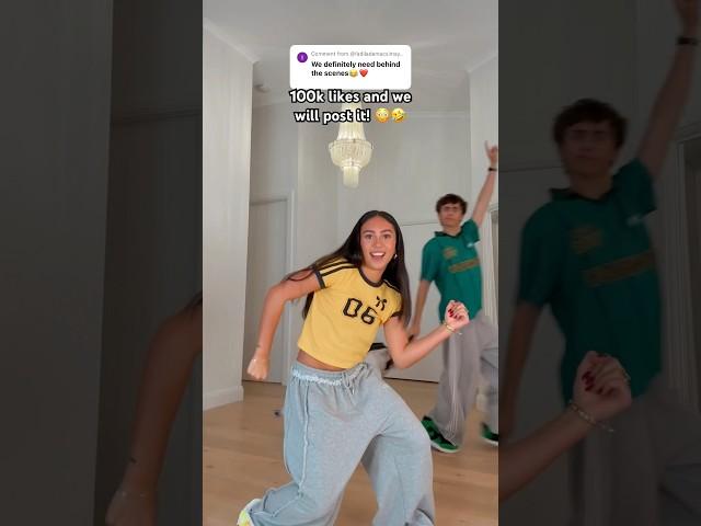 WE FINALLY DID THE VIRAL POP MUZIK DANCE TREND! 🪩 100k likes for the Behind The Scenes! #shorts