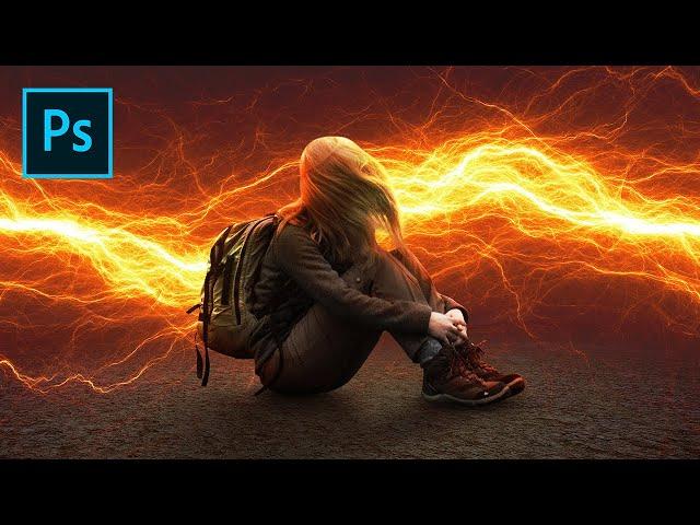 Photoshop Fractal Lightning Effects | Photo Manipulation