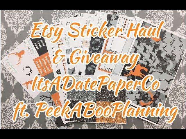 Husband Etsy Sticker Haul\\ft.  PeekABooPlanning