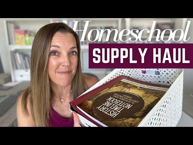 BACK TO HOMESCHOOL SHOPPING + SUPPLY HAUL 