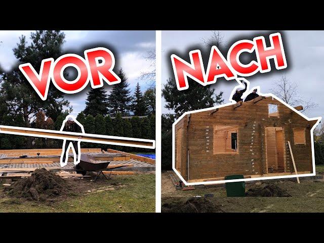 Build a WHOLE HOUSE in 10 minutes? | Part 3 | Wooden house dismantling and assembly