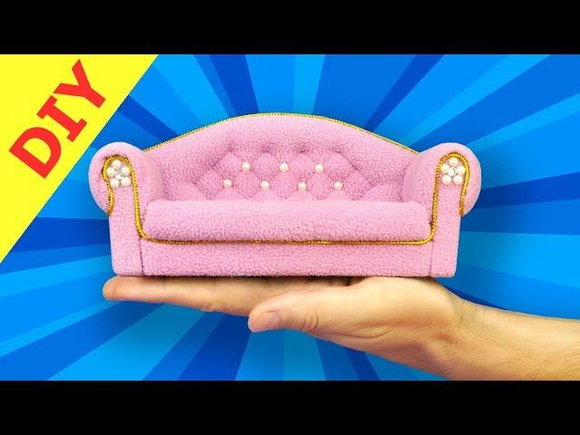 DIY Miniature sofa for dollhouse