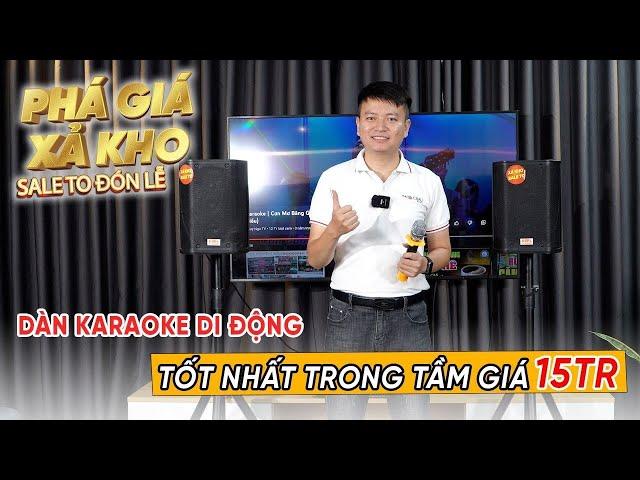 Dàn karaoke Di Động Tốt Nhất Trong Tầm giá 15 triệu, Loa BKsound Y1B nhỏ gọn, hát karaoke hay