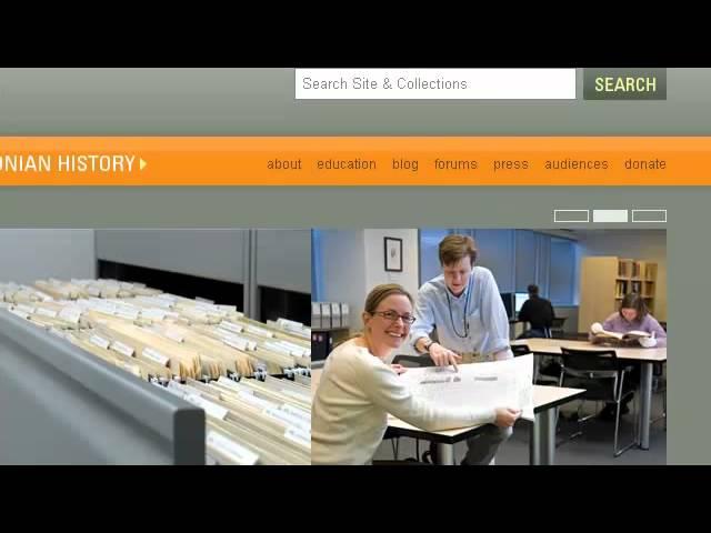 Smithsonian Institution Archives Website Launch