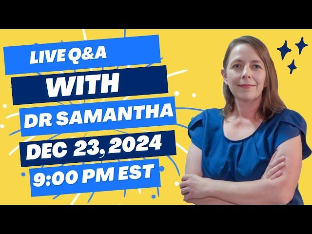 Live Pregnancy Q&A | Dr. Samantha Answers Your Live Questions and Questions from Comments! 12/23/24