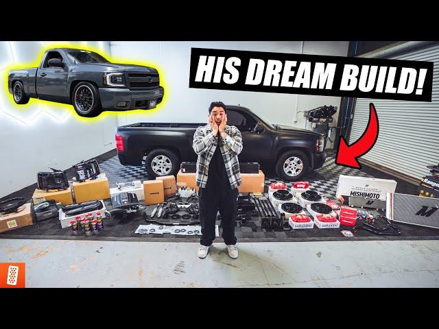 Surprising our SUBSCRIBER with HIS DREAM TRUCK BUILD! (Full Transformation) 2007 Chevy Silverado