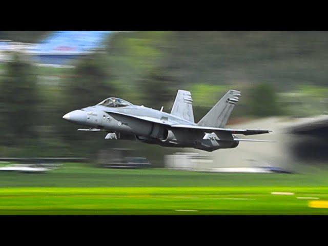 Best of Fighter Jets at Airpower 2024 Zeltweg: JAS 39 Gripen, F/A-18 Hornet, Typhoon, F-35A, F-16!