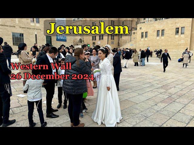 Jerusalem. Western Wall Ambience 26 December 2024.