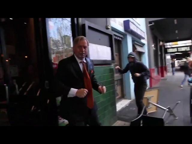 Andrew Bolt attacked by protesters at Carlton book launch