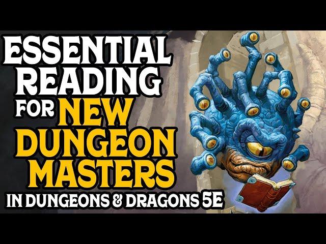 Essential Reading for New DM's in Dungeons and Dragons 5e