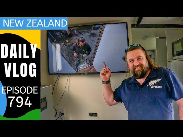 In goes the first TV! Now Benn can watch himself on YouTube! [Life in New Zealand #794]