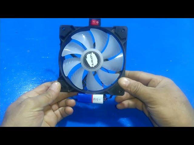 12V Cooling fan with battery _Simple project for School Student