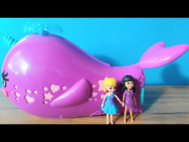 Polly Pocket Balina Şeklinde Maceracı Teknesi ve Evi Sparkle Cove Adventure Narwhal