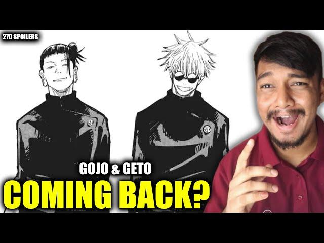 GOJO & GETO COMING BACK? | JJK Part 2? | JJK Chapter 270 Spoilers