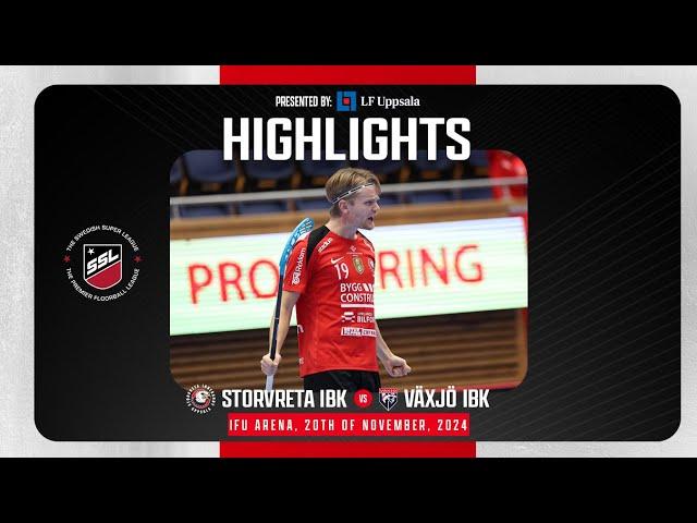 Highlights Storvreta IBK vs Växjö IBK