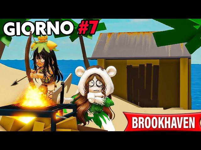 SOPRAVVIVO 7 GIORNI IN UN ISOLA DESERTA SU BROOKHAVEN ROBLOX!