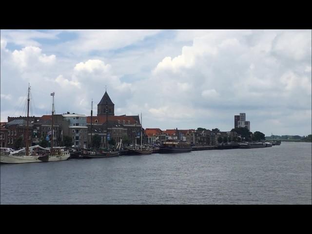 Kampen, Overijssel Netherlands / Niederlande 07 / 2017 Sightseeing Kampen Downtown, Bridge & Marina