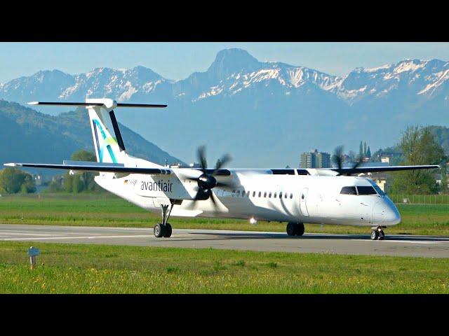 Avanti Air's Dash 8 Q400: Take-Off from Bern Airport