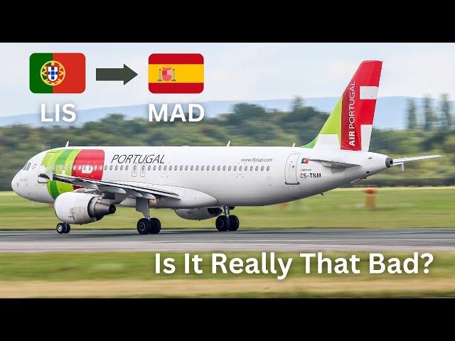 Tap Portugal A320 | Lisbon to Madrid Flight Review