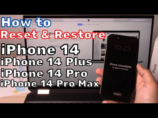 How to Reset/Restore iPhone 14/Pro/Pro Max/Plus Factory Reset Forgot Passcode iPhone is Disabled Fix