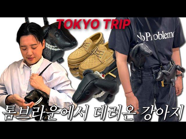 [ENG] 도쿄에서 강아지 한 마리 데려왔습니다 ~  (쓰다듬어주면 소원을 들어준다는데..) #thombrowne #chromehearts #simonerocha