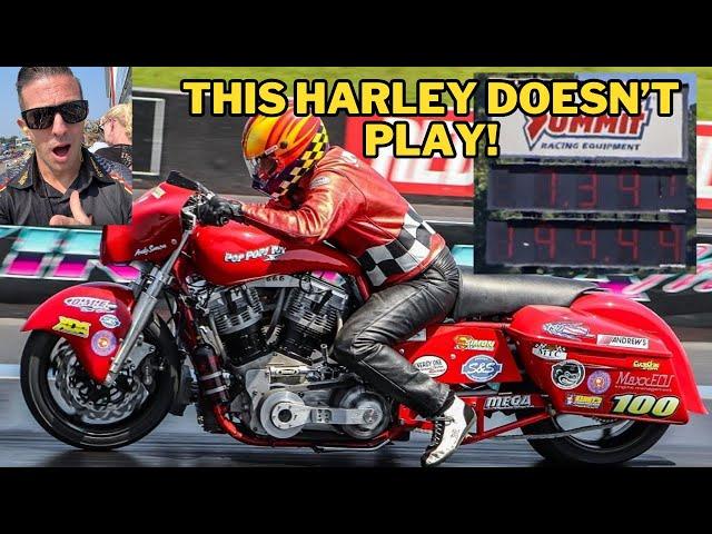 World’s FASTEST Turbo Harley-Davidson Bagger SHATTERS Record 