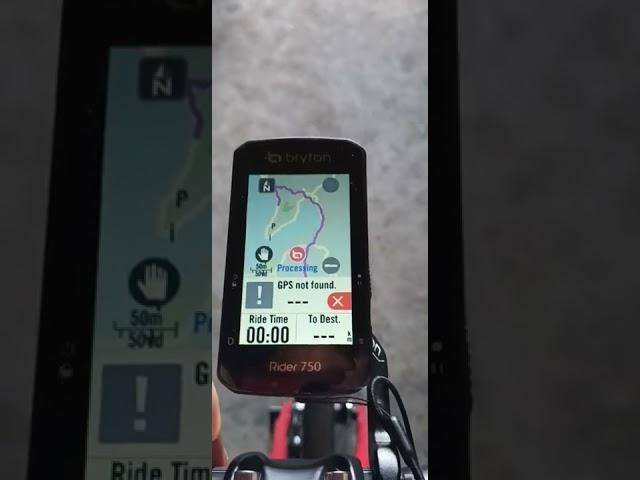 Bryton Rider 750 Navigation testing