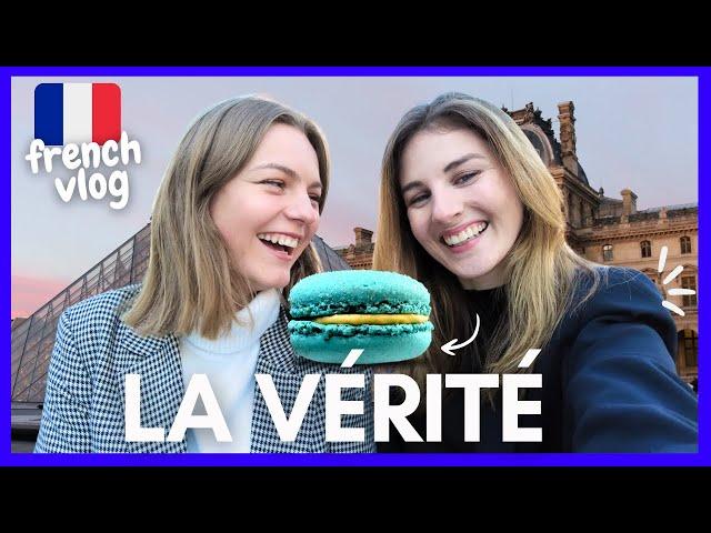 French Vlog in Paris  | Trying Ladurée Macarons & Learning French!