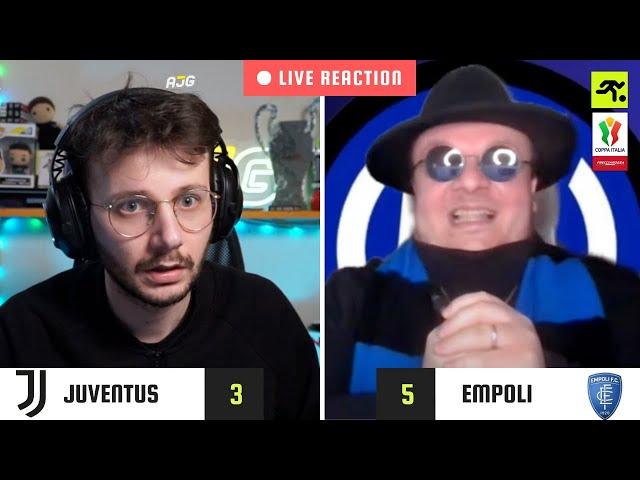 JUVENTUS-EMPOLI 3-5 D.C.R. LIVE REACTION | TIFOSI JUVENTINI vs GUFI | TIFOSIAMO