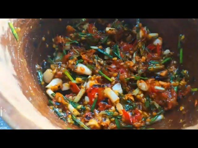 How To make chives chutney|Naga Chutney|Naga Style Chutney|Naga Tomato chutney|