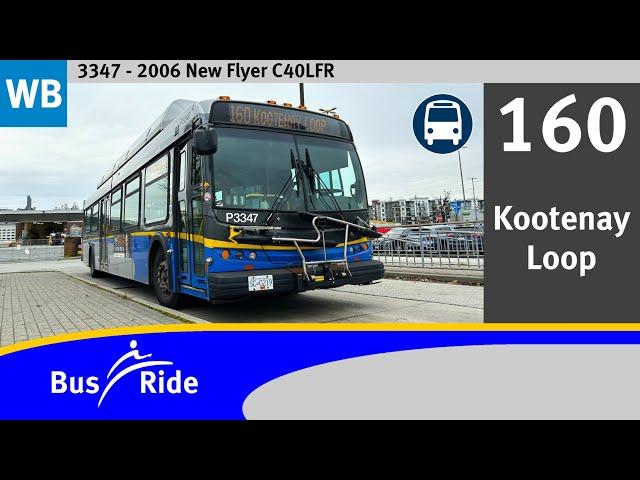 TransLink CMBC 2006 New Flyer C40LFR - 3347 | 160 Kootenay Loop