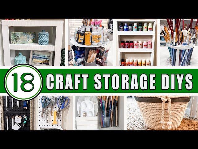 18 DOLLAR TREE CRAFT ROOM ORGANIZATION HACKS & IDEAS