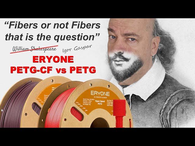 On the test: Eryone PETG vs PETG-CF (carbon fiber) 3D printing filaments