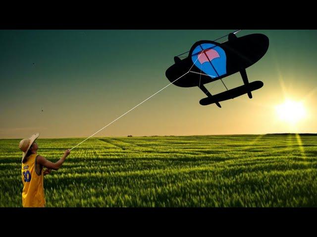 Hand made P-38 lightning kite put to the test.