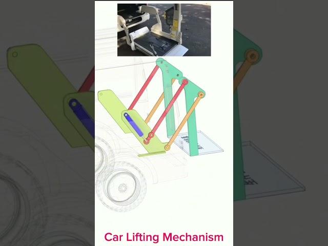 Car Lifting Mechanism#mechanisms #machine #solidworks #cad