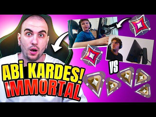 11 YAŞINDA immortal ABİ-KARDEŞ vs 5 BRONZ! | Valorant