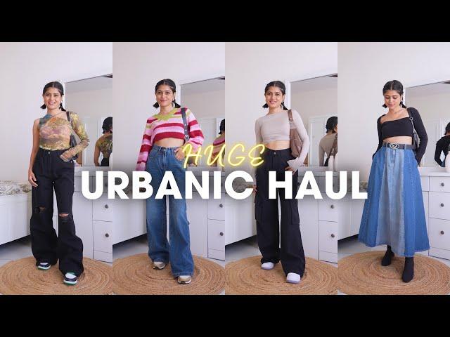 Huge Urbanic Jeans Haul |  AND Winter Collection From Urbanic | Denim Skirt | High Waist Jeans #AD