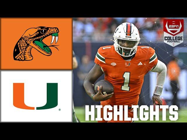 Florida A&M Rattlers vs. Miami Hurricanes | Full Game Highlights | ESPN College Football