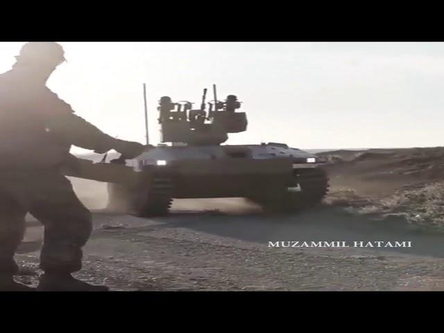 Russian battle robot UCGV "Soratnik" In Syria with Spetsnaz