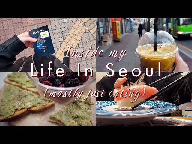 Registering my vaccine | Groceries and cooking | Sushi, kBBQ, juice, waffle